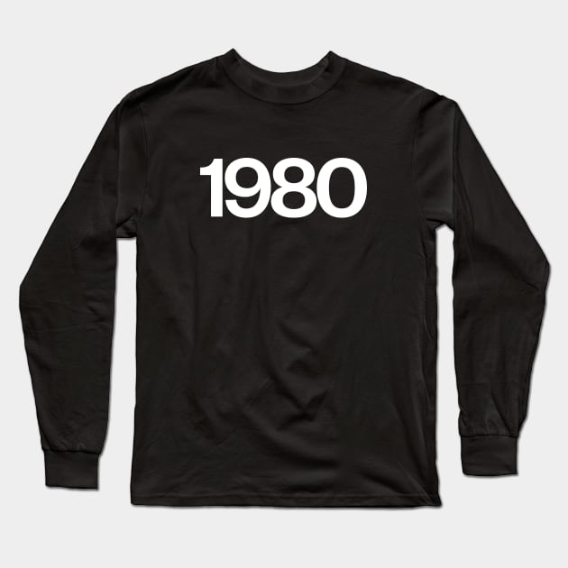 1980 Long Sleeve T-Shirt by Monographis